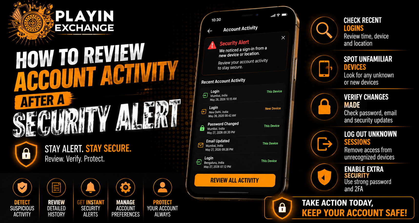 How to Review Account Activity After a Security Alert