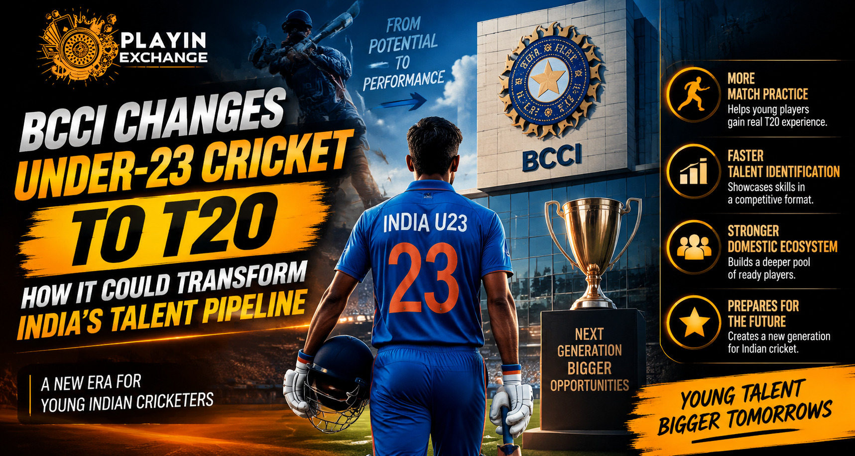 BCCI Changes Under-23 Cricket to T20: How It Could Transform India’s Talent Pipeline