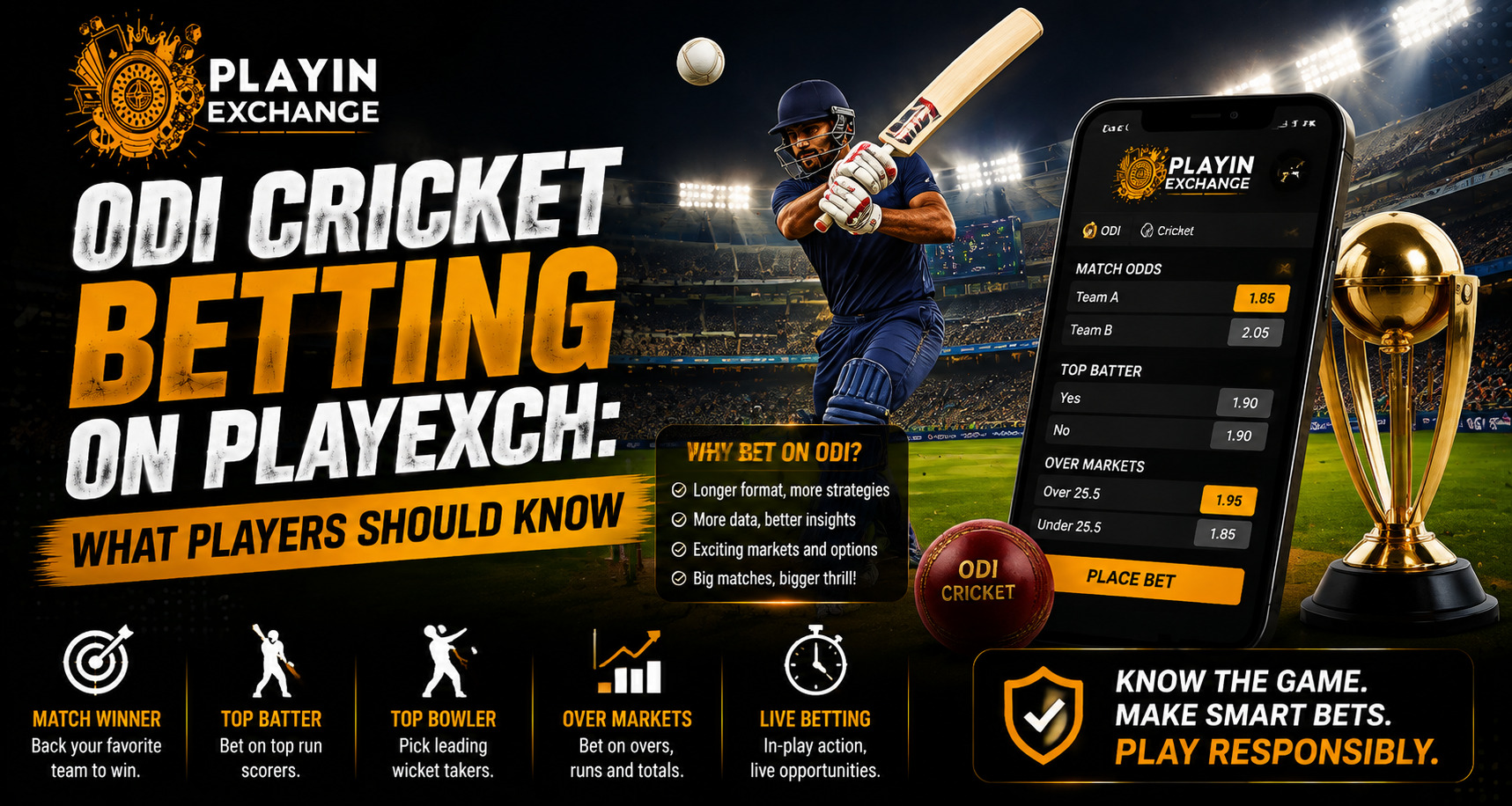ODI Cricket Betting on Playexch: What Players Should Know