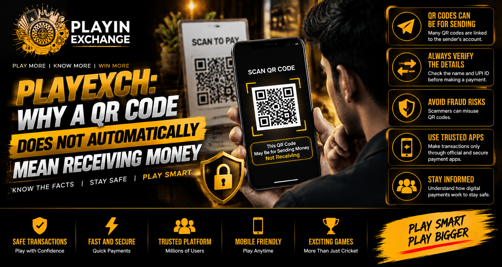 Playexch: Why a QR Code Does Not Automatically Mean Receiving Money