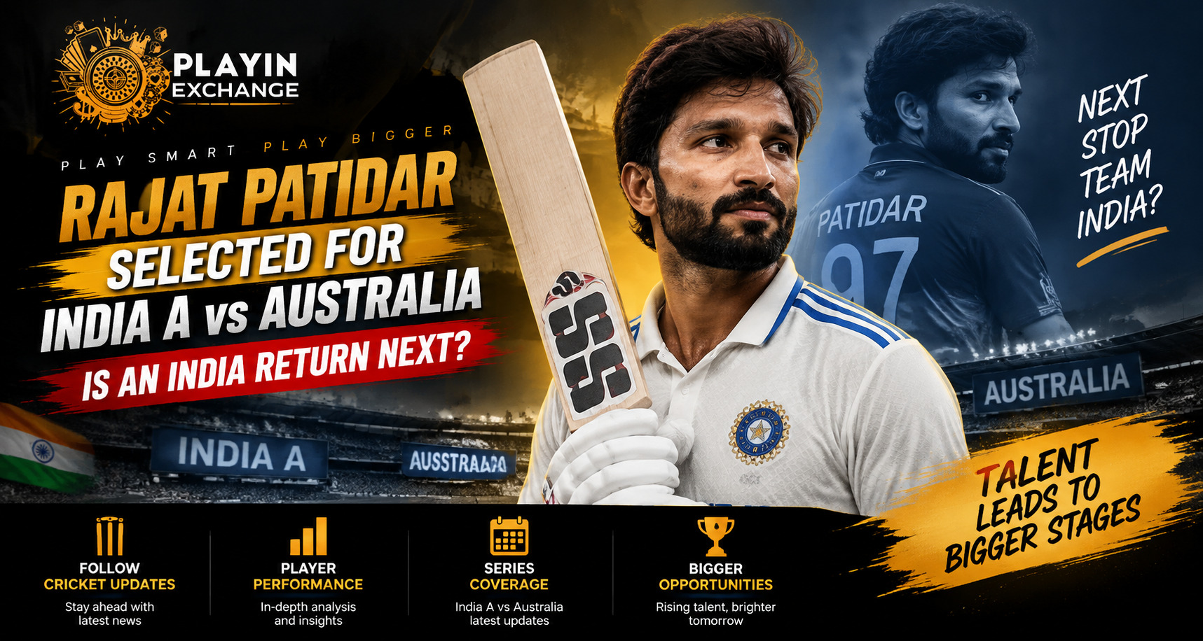 Rajat Patidar Selected for India A vs Australia: Is an India Return Next?