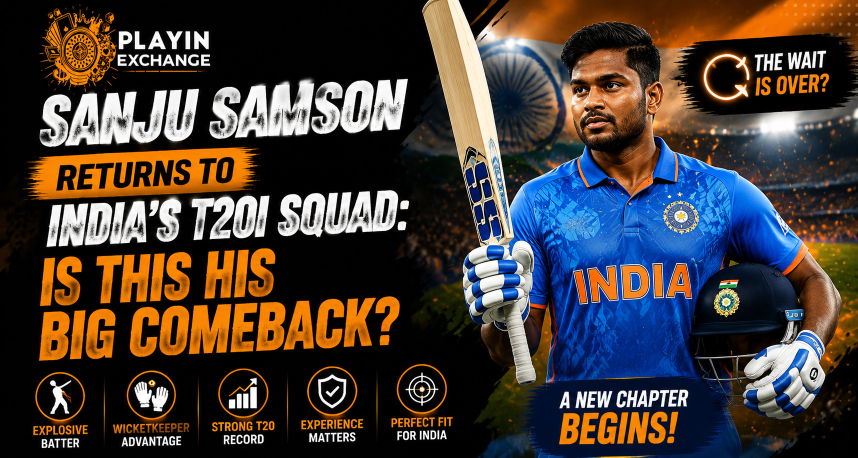 Sanju Samson Returns to India’s T20I Squad: Is This His Big Comeback?