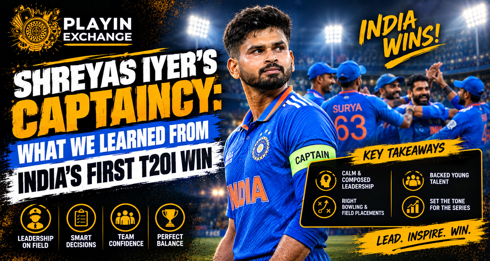 Shreyas Iyer’s Captaincy: What We Learned From India’s First T20I Win