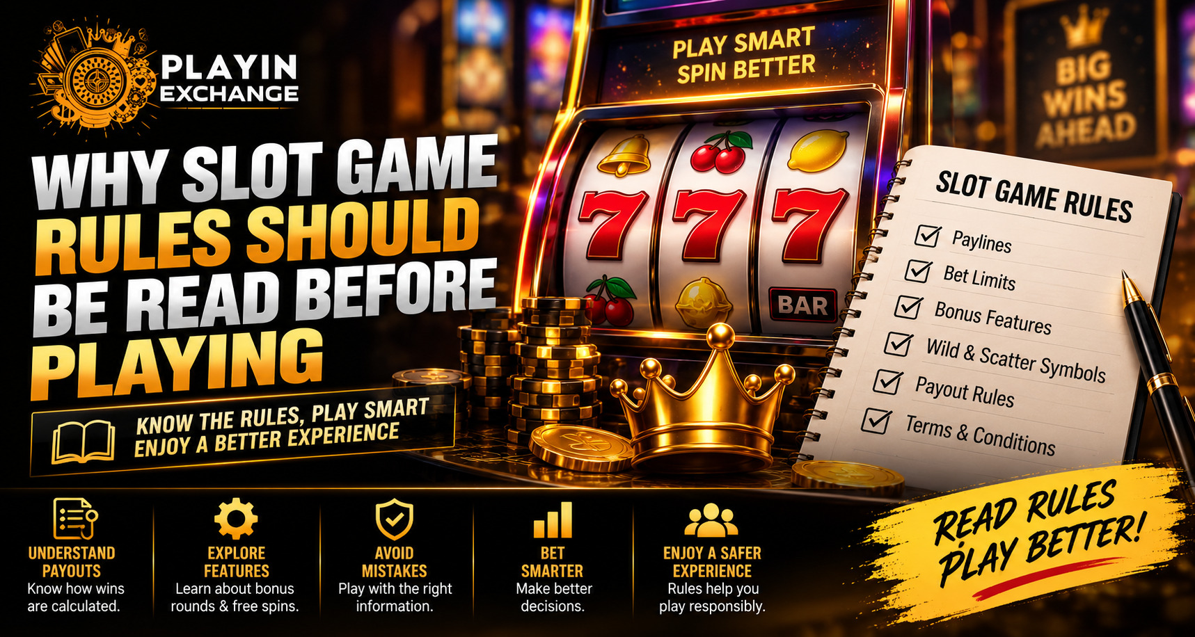 Why Slot Game Rules Should Be Read Before Playing